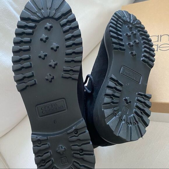 Andre Assous Water resist Suede Prisca Boots Black - Picture 11 of 13